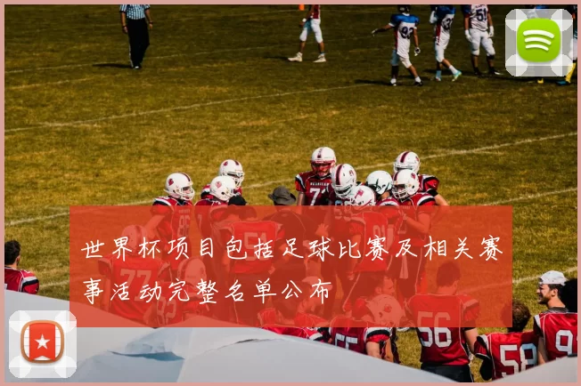 世界杯项目包括足球比赛及相关赛事活动完整名单公布
